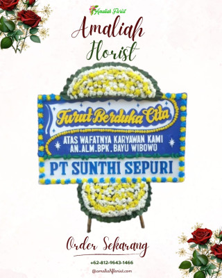 Papan Bunga Duka di Manganitu